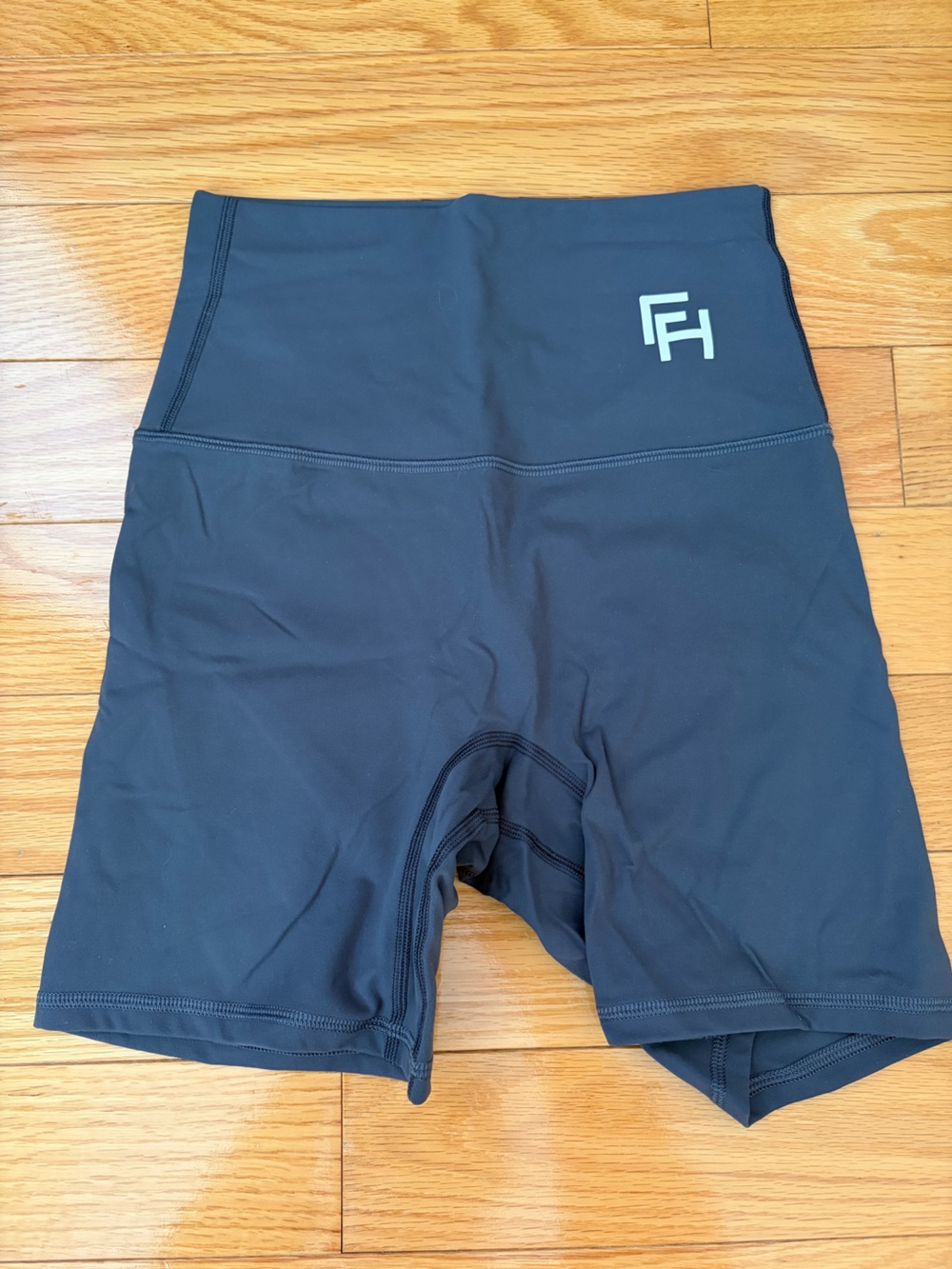 High-Waist Black Bike Shorts for Women